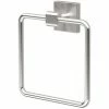 Outlet 🧨 Gatco Elevate Suite Rectangular Closed Towel Ring in Satin Nickel 🎁