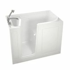 New 🥰 Safety Tubs Safety Tubs 38 x 48 x 28 in. Gelcoat Walk-In Bathtub with Left Hand Drain in White 👏