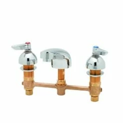 Best reviews of ⭐ T&S Brass Two Handle Centerset Bathroom Sink Faucet in Polished Chrome 🌟