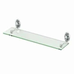 Promo ❤️ Gatco Glass Shelf in Polished Chrome 🥰