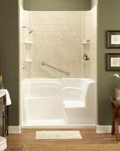 Deals 🌟 Safety Tubs Safety Tubs 37 x 60 x 30 in. Walk-In Safety Shower with Left Hand Drain in White 😉