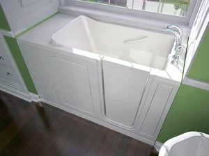 Hot Sale 😉 Safety Tubs Safety Tubs 38 x 48 in. 45 gal Gelcoat Freestanding Walk-In Jet Massage Bathtub with Left Hand Drain in White 🔔 3 Hot Sale 😉 Safety Tubs Safety Tubs 38 x 48 in. 45 gal Gelcoat Freestanding Walk-In Jet Massage Bathtub with Left Hand Drain in White 🔔