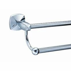 Promo 😀 Gatco Jewel 24 in. Double Towel Bar Chrome 👏