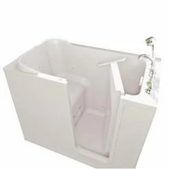 Cheapest 🎁 Safety Tubs Safety Tubs 48 x 28 x 38 in. 7A Gelcoat Walk-In Jet Massage Tub with Right Hand Drain in White 👍