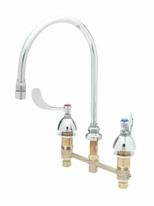 Best reviews of 🔥 T&S Brass Two Handle Widespread Bathroom Sink Faucet in Chrome 🛒