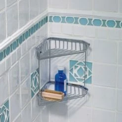 Budget 😍 Gatco 2-Tier Corner Shower Basket Polished Chrome 🤩