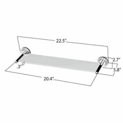 Top 10 ✨ Gatco Marina Glass Shelf in Satin Nickel ✨