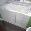 Hot Sale ✨ Safety Tubs Safety Tubs 38 x 48 in. 45 gal Gelcoat Freestanding Walk-In Air Massage Bathtub with Left Hand Drain in White 🥰 -Bathroom accessories Store Query 358