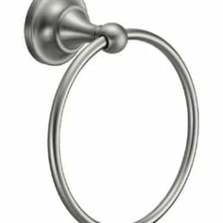 Outlet ⭐ Gatco Tiara Towel Ring in Satin Nickel 🎁