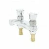 Best Sale 🧨 T&S Brass Two Handle Metering Bathroom Sink Faucet in Polished Chrome ✔️ -Bathroom accessories Store Query 395