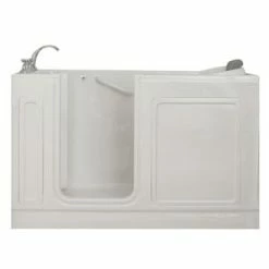 Best Pirce 😍 Safety Tubs Safety Tubs 60 x 32 x 37 in. Acrylic Walk-In Air Massage Tub with Left Hand Drain in White 🌟