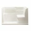 Buy 😍 Safety Tubs Safety Tubs 37 x 60 x 30 in. Acrylic Alcove Bathtub with Right Hand Drain in White ⭐ -Bathroom accessories Store Query 412