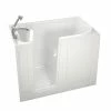 Brand new 🧨 Safety Tubs Safety Tubs 48 x 28 x 38 in. 45 gal Gelcoat Freestanding Walk-In Soaking Bathtub with Left Hand Drain in White ⭐ -Bathroom accessories Store Query 420