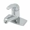 New 👏 T&S Brass Single Handle Monoblock Bathroom Sink Faucet in Polished Chrome 🎉