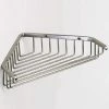 Outlet 🌟 Gatco 9-1/4 in. Shower Corner Basket in Satin Nickel 🌟